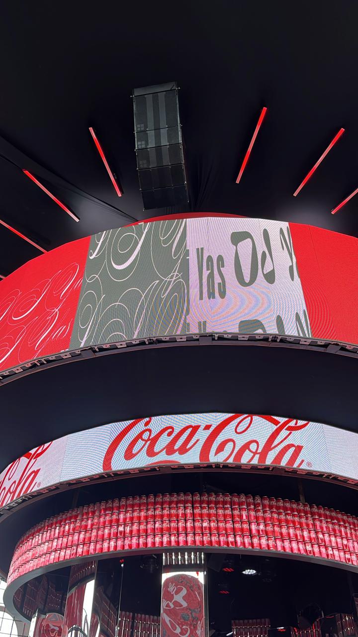 Stand da Coca-cola no Lollapalooza