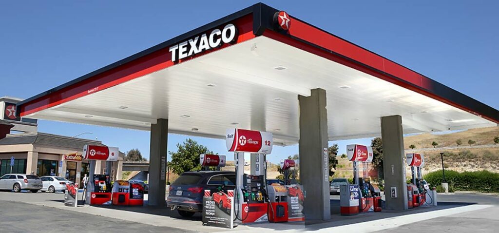 posto da Texaco; marca vai voltar ao Brasil