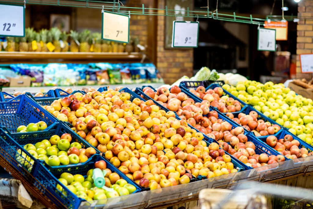 varejistas de alimentos; volume de vendas