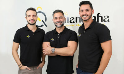 Guilherme Mauri, Marcelo Villares e Douglas Pena, fundadores da Minha Quitandinha