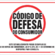 Exemplo de placa do Código de Defesa do Consumidor, que deve ser disposta em estabelecimentos
