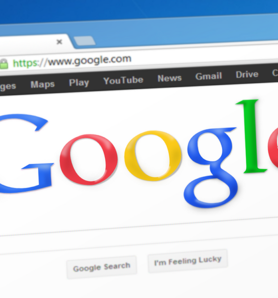 Página do Google em branco