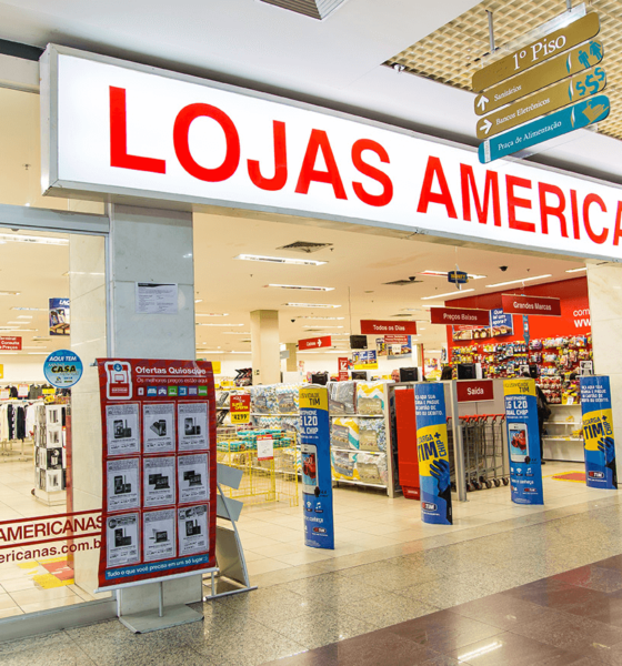 Entrada de uma loja da Americanas. Conceito de marketplace