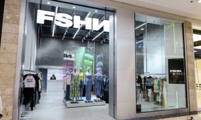 Fachada de loja com visual merchandising da FSHM