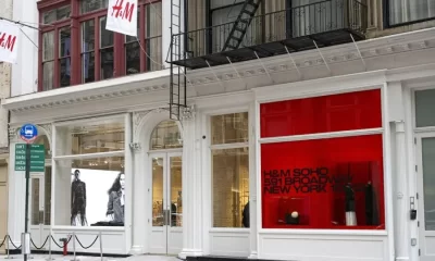 fachada da nova loja da H&M em Nova York