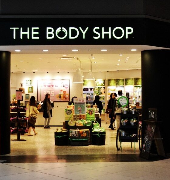 Fachada de loja da The Body Shop Brasil