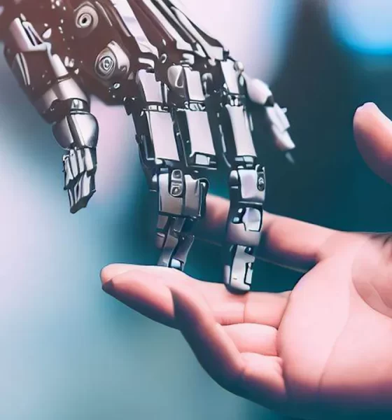 imagem conceito de inteligência artificial; indústria de IA