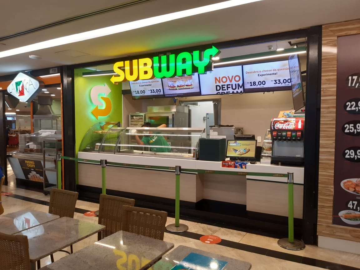 Unidade do Subway, em recuperação judicial, em Brasília