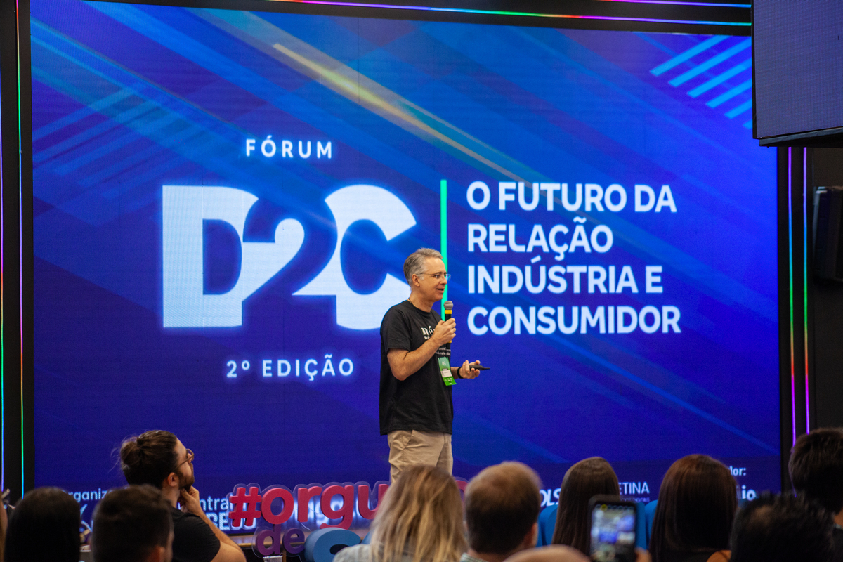 Cléber Piçarro, CEO da Nérus, no Fórum D2C