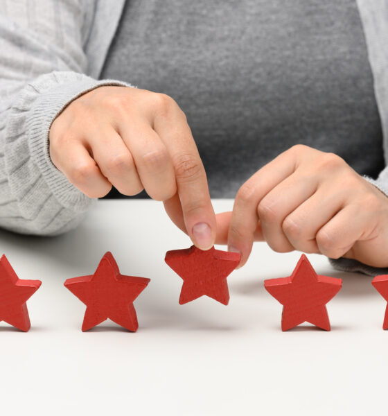 avaliações online positivas; cliente