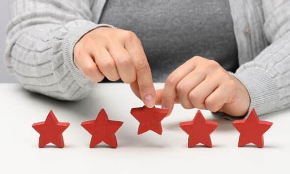 avaliações online positivas; cliente