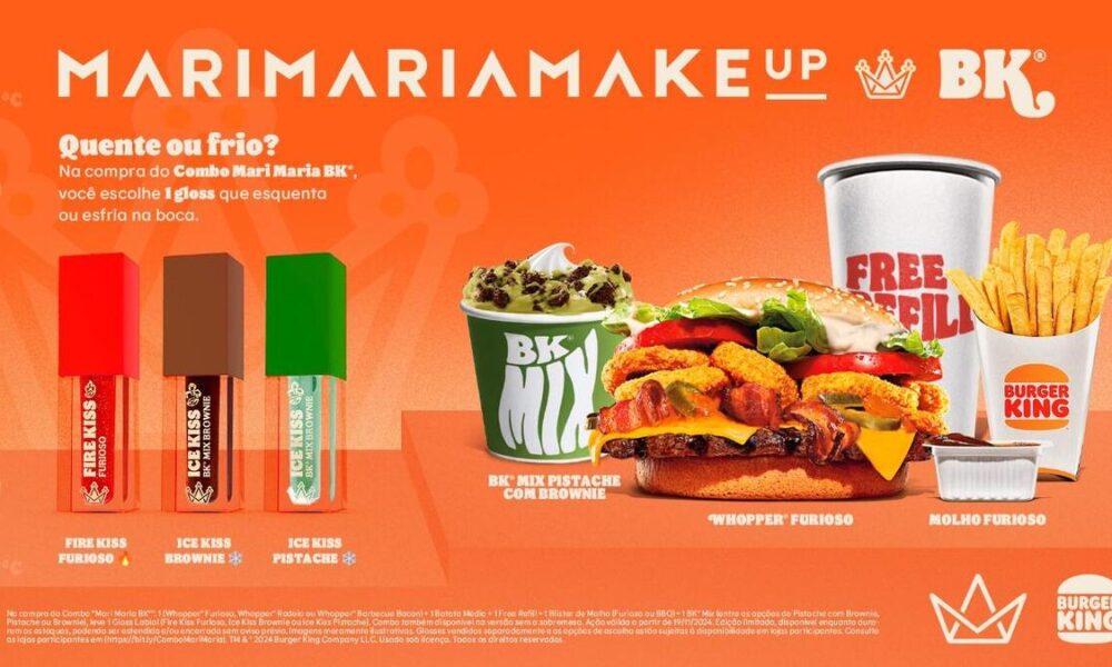 Banner Burger King e Mari Maria MakeUp