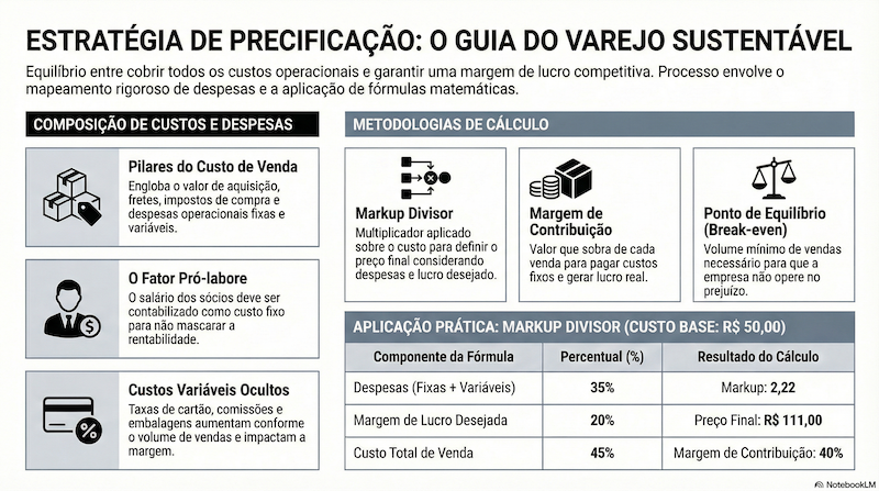 Como calcular preço de venda