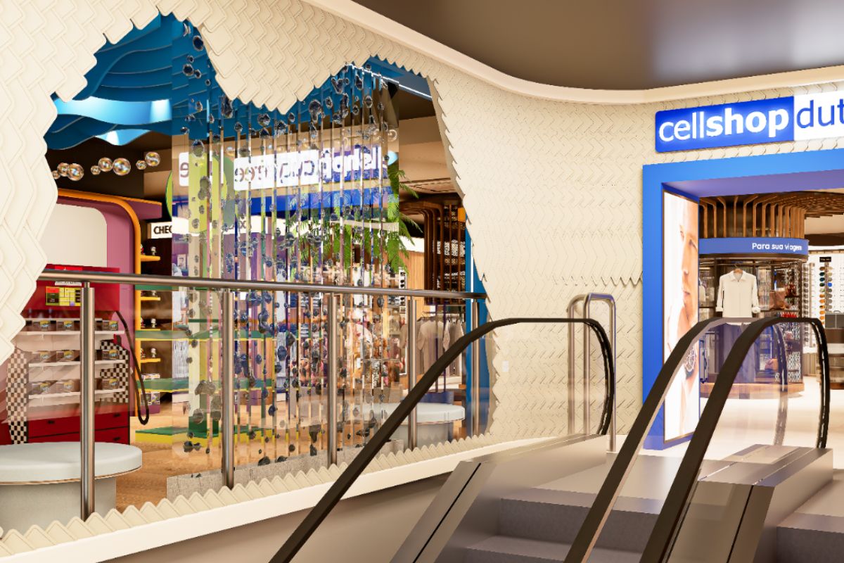 Projeto da GDesign para a Cellshop Duty Free