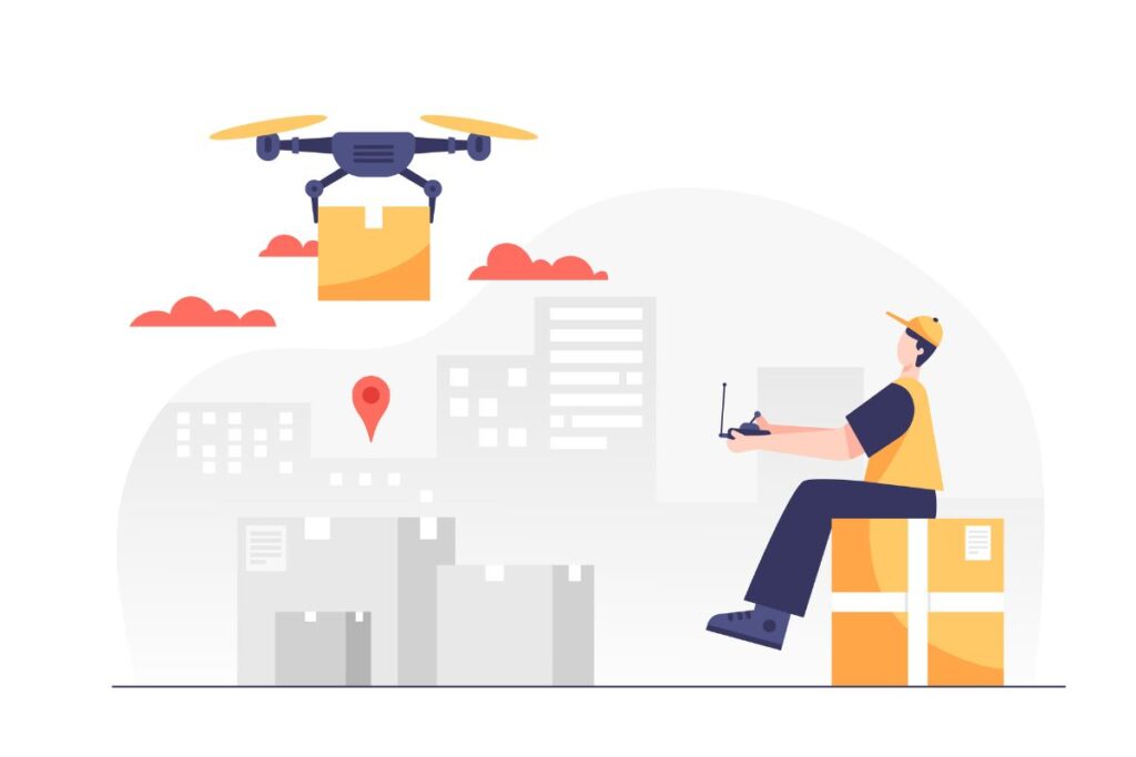 Entrega com drones no varejo